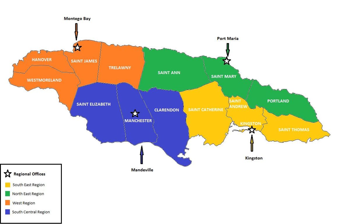 Mapa ekonomske jamajci