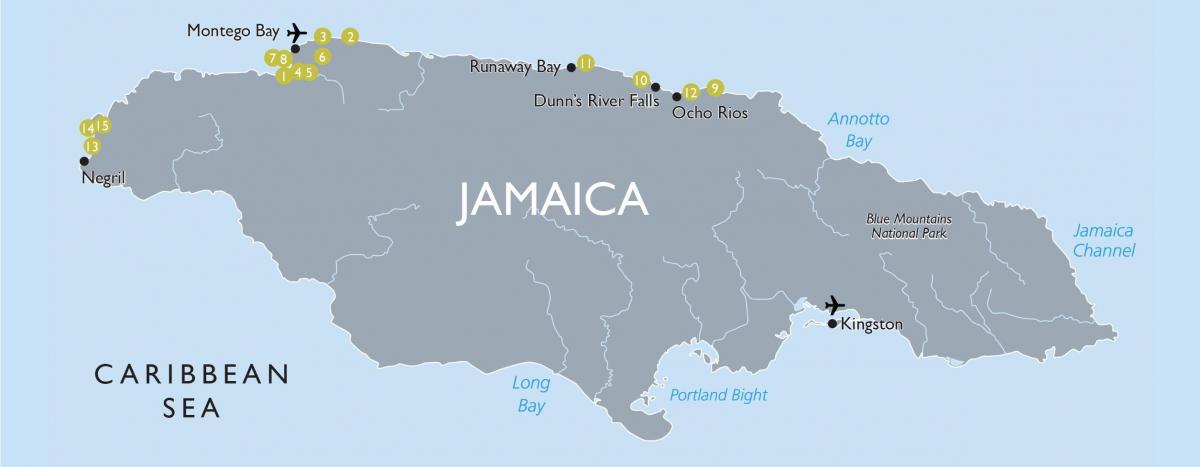 Mapa jamajci aerodrome