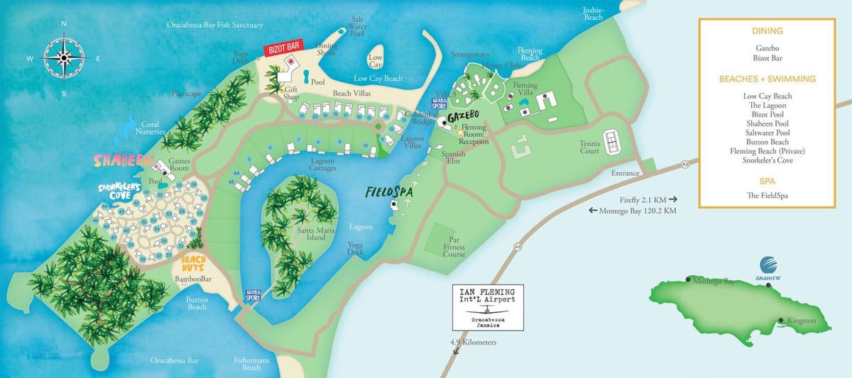 Mapa jamajci odmarališta