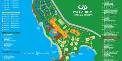Mapa grand palladiumu jamajci odmaralište