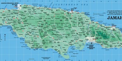 Geografska karta jamajci
