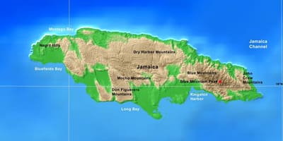 Mapa jamajci planinama 