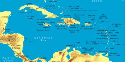 Mapa jamajci ronjenje