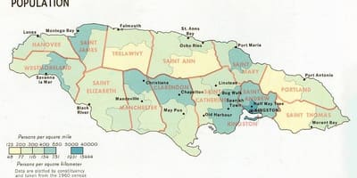 Stanovništva mapu jamajci