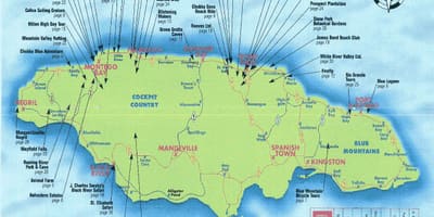 Mapa prokleti bay jamajci odmaralište 